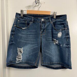 Dex Distressed Denim Women's Shorts Size 27